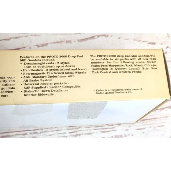 Proto 2000 Series HO Scale Factory Assembled 52’ 6” Drop End Mill Gondola Train - Picture 10 of 15